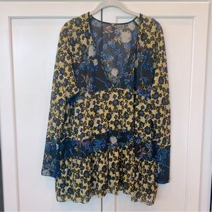 Free People sheer tunic size M